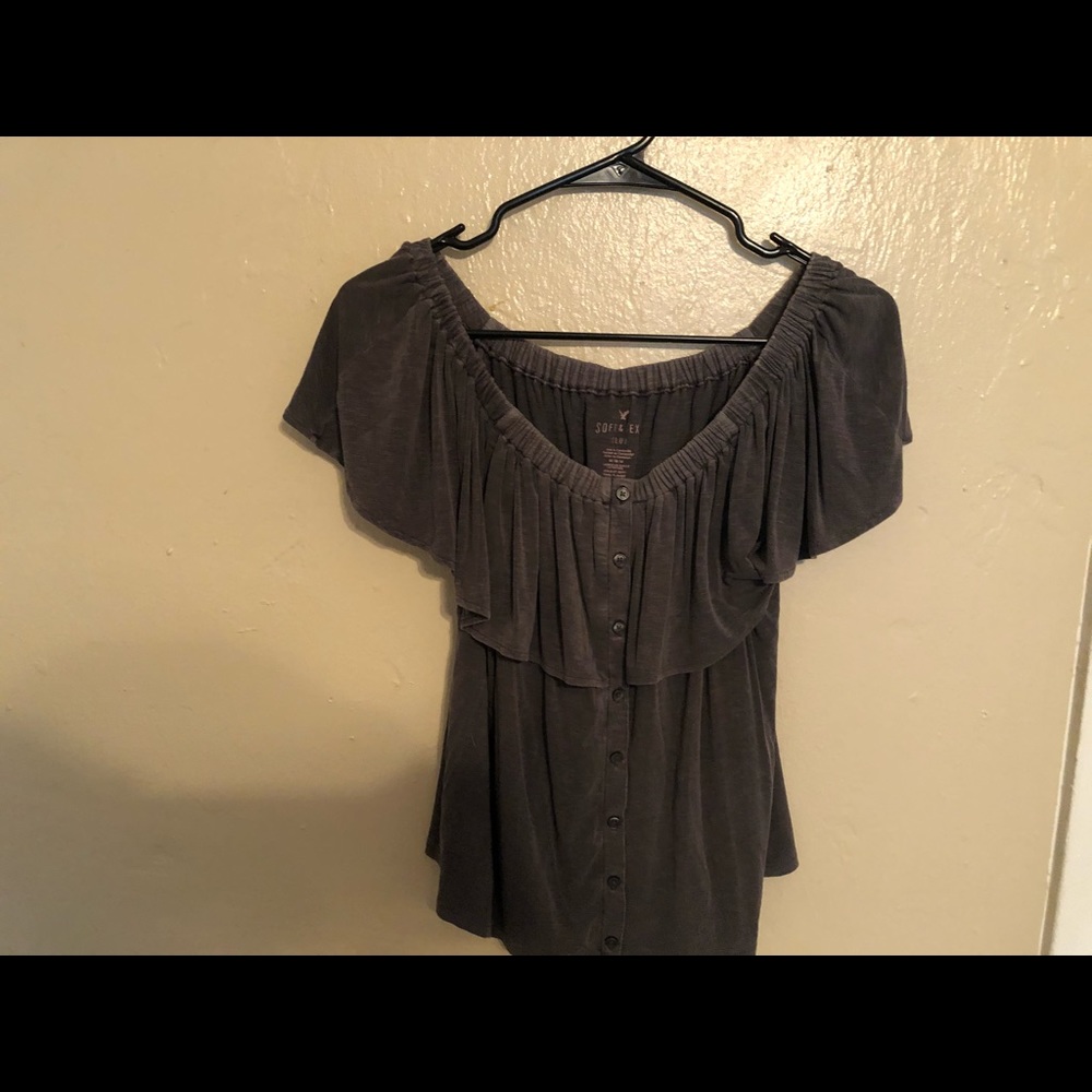 american eagle soft & sexy off the shoulder top .